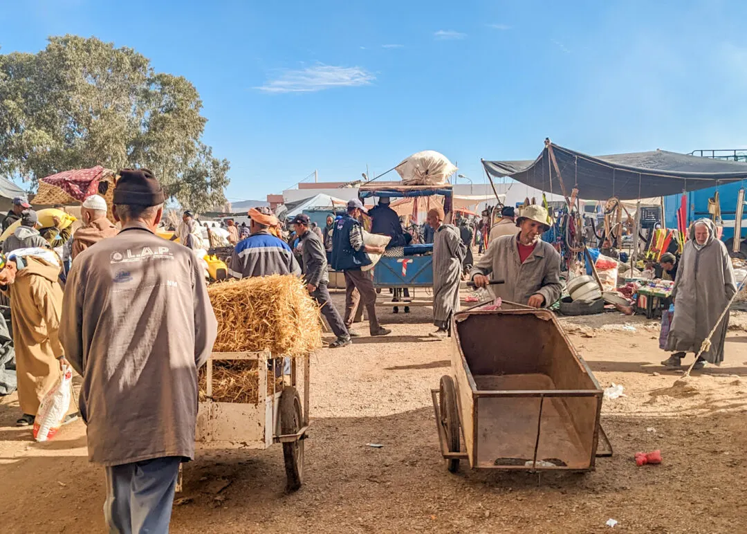 Had Draa Sunday market near Essaouira traditional Berber souk